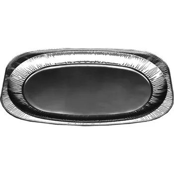 Jednorázové nádobí Servírovací podnos / tác oválný ALU 54,5 x 36 cm (5 ks)