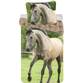 Povlečení Jerry Fabrics Horse western bavlna 140 x 200, 90 x 70 cm