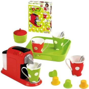 nádobí do dětské kuchyňky Ecoiffier Presovač na kávu set