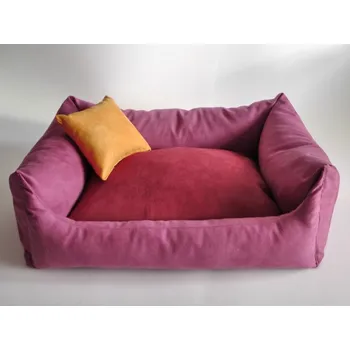 Pelíšek pro psa DELUXE Pelíšek pro psa - růžová / bordo / oranžová