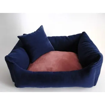 Pelíšek pro psa DELUXE Pelíšek pro psa - granát - tmavý / losos / granát - tmavý