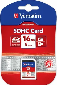 Paměťová karta Verbatim SDHC 16 GB Class10 (43962)