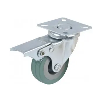 Pojezdové kolečko Gumové kolečko 50mm, 50kg otočné s brzdou 133-413608