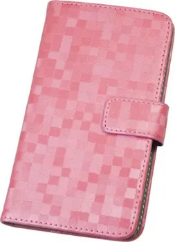 Pouzdro na mobilní telefon ALIGATOR BOOK BRILLI velikost XL růžové