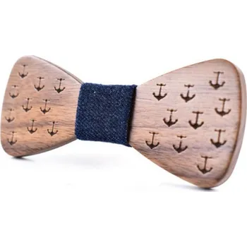 Motýlek Dřevěný motýlek Miranda Marinero Navy Blue