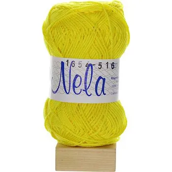 Příze Niťárna Česká Třebová Nela kanárkově žlutá 1654