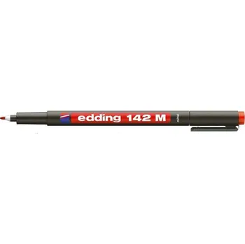 EDDING Permanentní popisovač 142 M, červená, OHP, 1mm, EDDING 14224