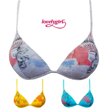 Dámská móda Lovelygirl 7950 dámská podprsenka Barva: žlutá, Velikost: 75B