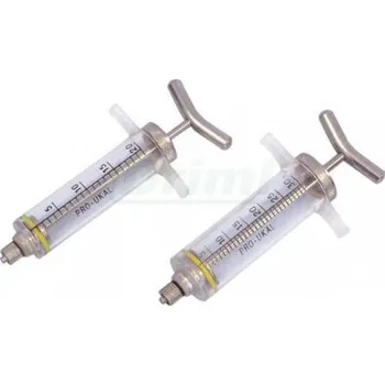 Injekční stříkačka nylon LL 10ml s kovovou rukojetí