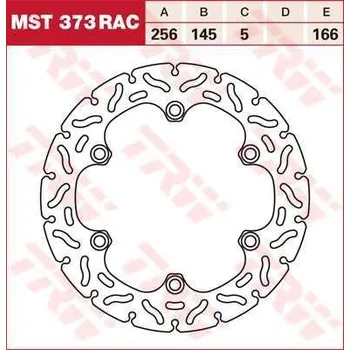 Brzdový komplet TRW MST373RAC brzdový kotouč, zadní HONDA SH 300 I ABS rok 07-15