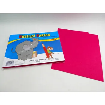 Stepa Karton kreslící A4/ 50 ks RŮŽOVÝ 180 g 2148