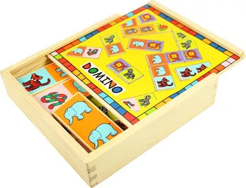 Domino Bigjigs Toys Dřevěné domino se zvířátky