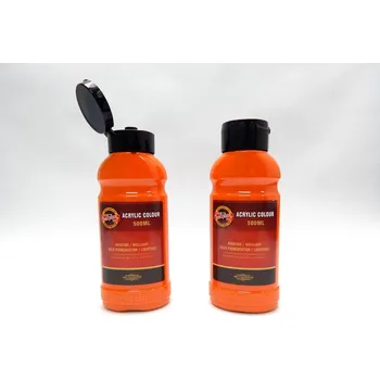 Výtvarná barva Koh-i-noor Barva akrylová 500ml oranžová tmavá Koh-i-noor 1627/0230 238