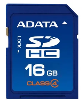 Paměťová karta ADATA SDHC 16 GB Class 4 (ASDH16GCL4-R)