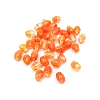 Korálek Skleněný korálek - soudek (36 ks)