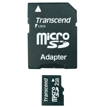 Transcend MicroSD 2 GB + adaptér…