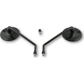 Zrcátko pro motocykl Zrcátka ALU moto HIGHSIDER CLASSIC černé , pár