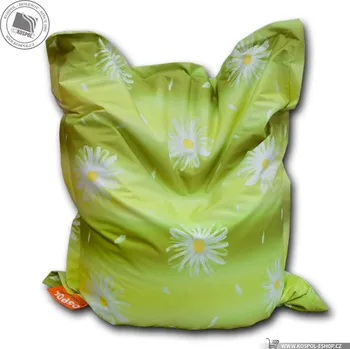 Sedací pytel SM-Kospol s.r.o. Sedací vak zelený- kopretiny 120x150 cm
