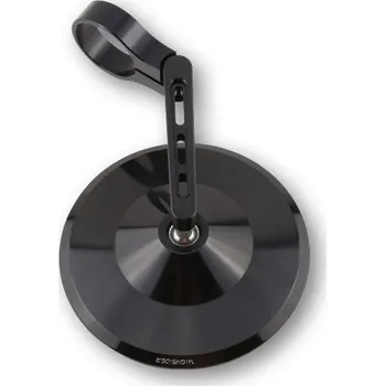 Zrcátko pro motocykl Zrcátko na konec řidítek Highsider "Montana 2", černé