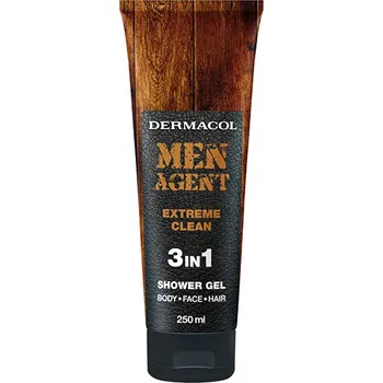 Sprchový gel Dermacol Men Agent 3v1 Extreme Clean sprchový gel 250 ml