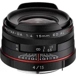 Pentax 15 mm f/4 DA ED AL HD Ltd. černý
