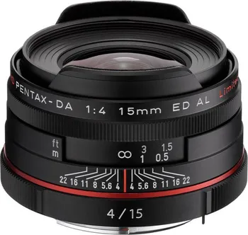Objektiv Pentax 15 mm f/4 DA ED AL HD Ltd. černý