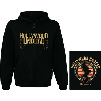 Pánská mikina mikina s kapucí a zipem Hollywood Undead - Los Angeles