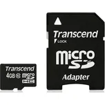 Transcend micro SDHC 4 GB Class 10 + SD…