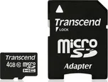 Transcend micro SDHC 4 GB Class 10 + SD…