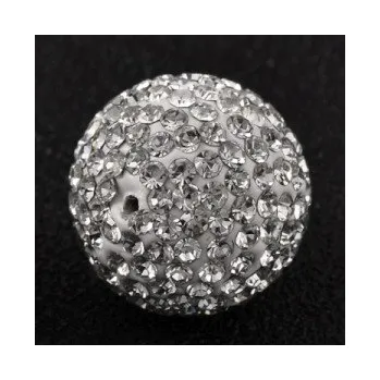 Dětské navlékací korálky Korálek shamballa krystal 14mm (1ks)
