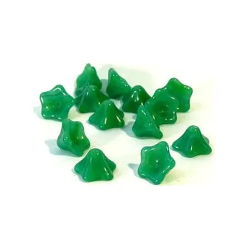 Dětské navlékací korálky Skleněný korálek - zvoneček (13 ks)