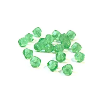 Dětské navlékací korálky Skleněný korálek - 5 hran (19 ks)