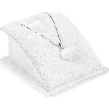 Šperkovnice Stojánek, stojan na prstýnky, naušnice šedý samet (PR-SM)