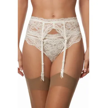 Souprava dámského spodního prádla Podvazkový pás LISE CHARMEL (ACG4702-09), Velikost S, Barva smetanová