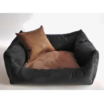 Pelíšek pro psa DELUXE Pelíšek pro psa - grafit / hnědá - káva s mlékem / hnědá - káva s mlékem