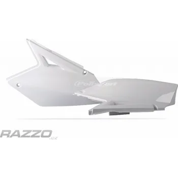 Boční tabulky Polisport Side Panels Suzuki RMZ250 07-09 Bílá