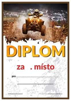 Poháry.com Diplom čtyřkolky D54