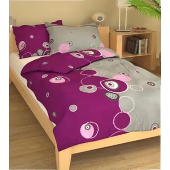 Přehoz na lůžko Brotex Retro fialové přehoz přes postel 140 x 220 cm