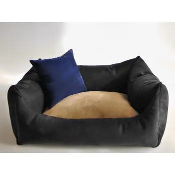 Pelíšek pro psa DELUXE Pelíšek pro psa - grafit / cappuccino / granát - tmavý