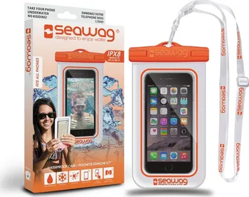 Pouzdro na mobilní telefon Seawag Voděodolné pro telefon 5.7" (SEAWAG_W5X) bílá/oranžová