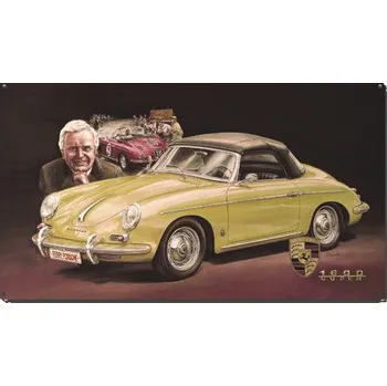 Plechová cedule Plechová cedule auta Porsche, 400 x 230 mm