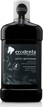 Ústní voda Ecodenta Extra bělicí ústní voda s černým uhlím 500 ml