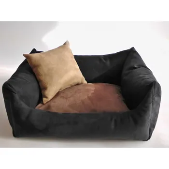 Pelíšek pro psa DELUXE Pelíšek pro psa - grafit / hnědá - káva s mlékem / cappuccino