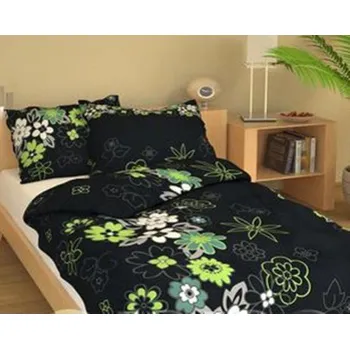 Přehoz na lůžko Brotex Louka černá přehoz přes postel 240 x 220 cm