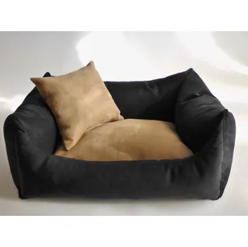 Pelíšek pro psa DELUXE Pelíšek pro psa - grafit / cappuccino / cappuccino