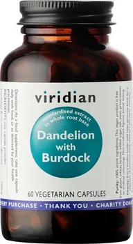 Přírodní produkt Viridian Dandelion with Burdock 60 cps.