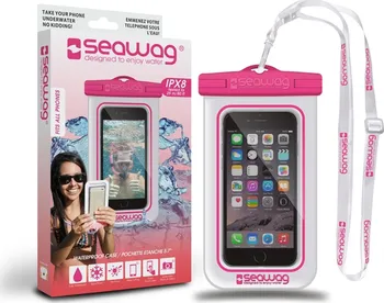 Pouzdro na mobilní telefon Seawag Voděodolné pro telefon 5.7” Bílá/Růžová