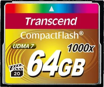 Paměťová karta Transcend CompactFlash 1000x 64 GB (TS64GCF1000)