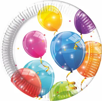 Party nádobí Procos Talíře balónky 23 cm 8 ks