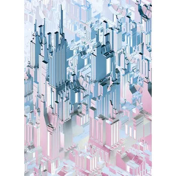 Fototapeta 3D fototapeta Duplex 4-209 Downtown město Los Angeles / 3D Obrazové tapety a fototapety na zeď Komar (184 x 254 cm)